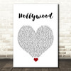 Lewis Capaldi Hollywood White Heart Song Lyric Quote Music Print