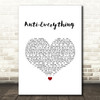 Lost Kings feat. Loren Gray Anti-Everything White Heart Song Lyric Quote Music Print
