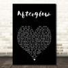 Genesis Afterglow Black Heart Song Lyric Print