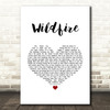 Seafret Wildfire White Heart Song Lyric Quote Music Print