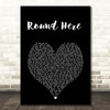 George Michael Round Here Black Heart Song Lyric Print