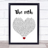 The Courteeners The 17th White Heart Song Lyric Quote Music Print