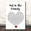 The Revivalists All In The Family White Heart Song Lyric Quote Music Print