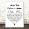 The Stone Roses I Am The Resurrection White Heart Song Lyric Quote Music Print