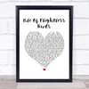 Twenty One Pilots Isle Of Flightless Birds White Heart Song Lyric Quote Music Print