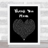 Good Charlotte Thank You Mom Black Heart Song Lyric Print