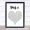 Frightened Rabbit Poke Heart Song Lyric Quote Print