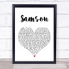 Regina Spektor Samson Heart Song Lyric Quote Print