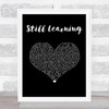 Halsey Still Learning Black Heart Song Lyric Print