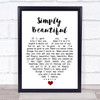 Simply Beautiful Al Green Heart Quote Song Lyric Print