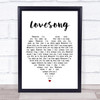 The Cure Lovesong Heart Song Lyric Quote Print