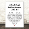 UB40 (I Can't Help) Falling In Love With You Heart Song Lyric Quote Print