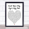 Can't Take My Eyes Off You Andy Williams Heart Song Lyric Quote Print