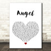 Aerosmith Angel White Heart Song Lyric Quote Print