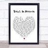 Tears In Heaven Eric Clapton Heart Song Lyric Quote Print