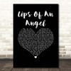 Hinder Lips Of An Angel Black Heart Song Lyric Print