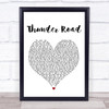 Bruce Springsteen Thunder Road White Heart Song Lyric Quote Print