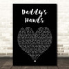 Holly Dunn Daddy's Hands Black Heart Song Lyric Print