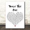 Greta Van Fleet You're The One White Heart Song Lyric Quote Print