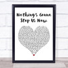 Jefferson Starship Nothing's Gonna Stop Us Now White Heart Song Lyric Print