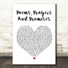 John Denver Poems, Prayers And Promises White Heart Song Lyric Quote Print