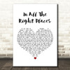 Lisa Stansfield In All The Right Places White Heart Song Lyric Quote Print