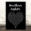 Ian Brown Northern Lights Black Heart Song Lyric Print