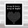 Amos Lee Keep It Loose, Keep It Tight Black Heart Song Lyric Print