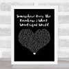 Israel Kamakawiwo'ole Somewhere over the rainbow & what a wonderful world medley Black Heart Song Lyric Print
