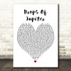 Train Drops Of Jupiter White Heart Song Lyric Quote Print