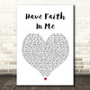 A Day To Remember Have Faith In Me Heart Song Lyric Quote Print