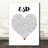 Asap Rocky L$D Heart Song Lyric Quote Print