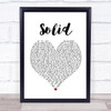 Ashford & Simpson Solid Heart Song Lyric Print