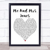 Billy Paul Me And Mrs Jones Heart Song Lyric Quote Print