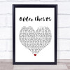 Damien Rice Older Chests Heart Song Lyric Quote Print