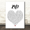 Eclipse 24 7 Heart Song Lyric Quote Print
