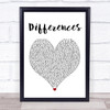 Ginuwine Differences Heart Song Lyric Quote Print