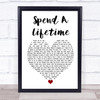 Jamiroquai Spend A Lifetime Heart Song Lyric Quote Print