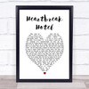Elvis Presley Heartbreak Hotel Heart Song Lyric Quote Print