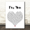 Liam Payne & Rita Ora For You Heart Song Lyric Quote Print