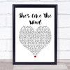 Patrick Swayze She's Like The Wind Heart Song Lyric Quote Print