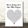 Stephanie Mills Never Knew Love Like This Before Heart Song Lyric Quote Print