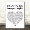 The King Blues Underneath This Lamppost Light Heart Song Lyric Quote Print