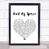 The Prodigy Out Of Space Heart Song Lyric Quote Print