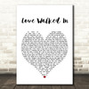 Thunder Love Walked In Heart Song Lyric Quote Print