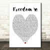 George Michael Freedom '90 Heart Song Lyric Quote Print
