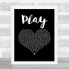 Jax Jones and Years & Years Play Black Heart Song Lyric Print
