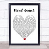 Mind Games John Lennon Quote Song Lyric Heart Print