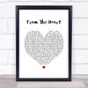 Another Level From The Heart White Heart Song Lyric Print