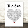 Backstreet Boys The One White Heart Song Lyric Print